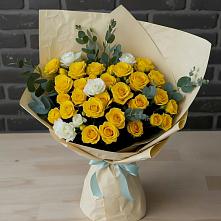 Букет цветов из:  Розы #REPLACE_PRED# Коммунаре