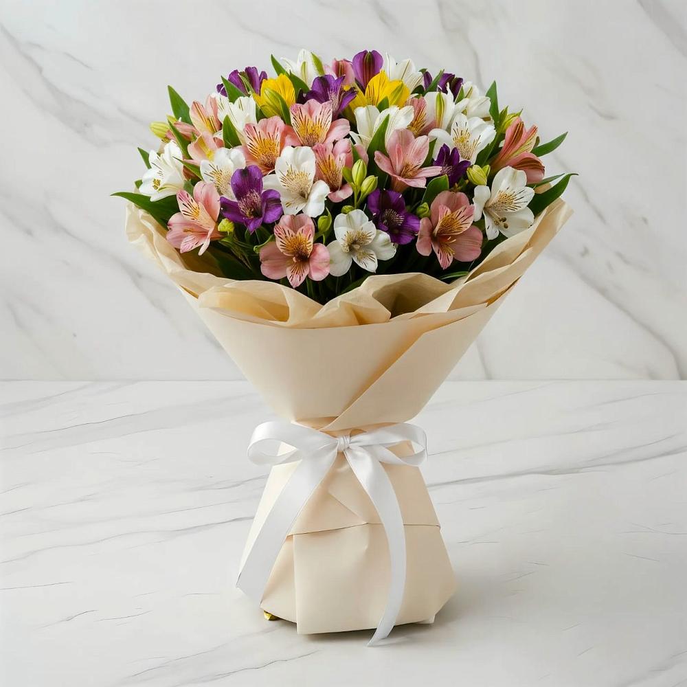 Букет цветов из: Альстромерии в Коммунаре