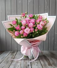 Букет Розовый кустик в Коммунаре