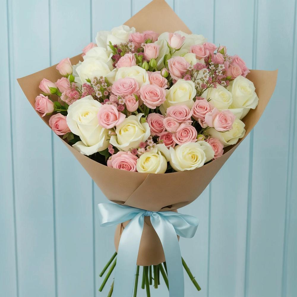 Букет цветов из: Розы в Коммунаре