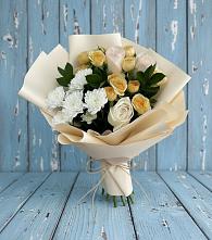 Букет цветов из:  Розы и Хризантемы в Коммунаре