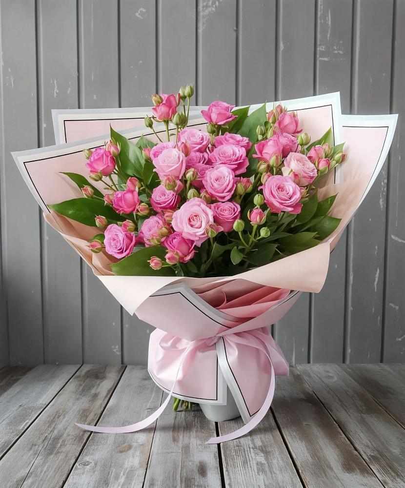 Букет Розовый кустик в Коммунаре