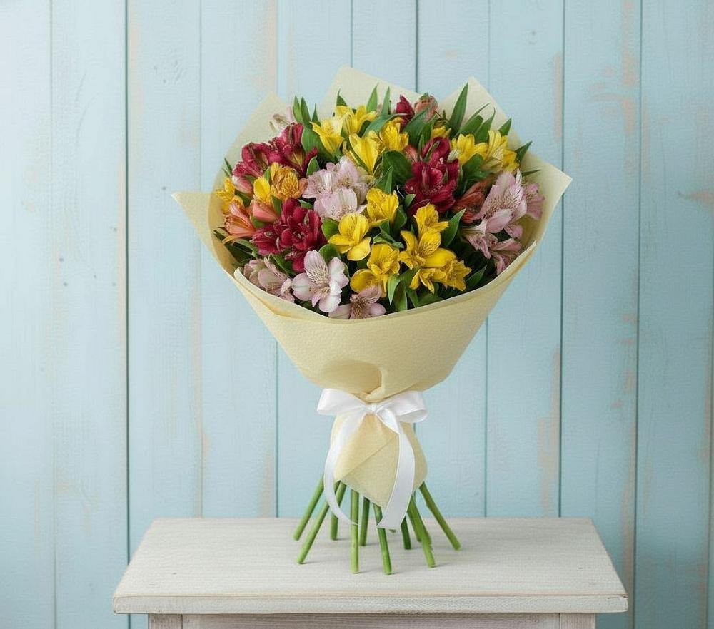 Букет цветов из: Альстромерии в Коммунаре