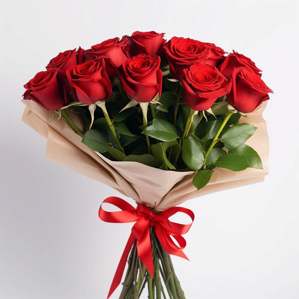 Букет 11 Красных роз Эдлесс Лав в Коммунаре