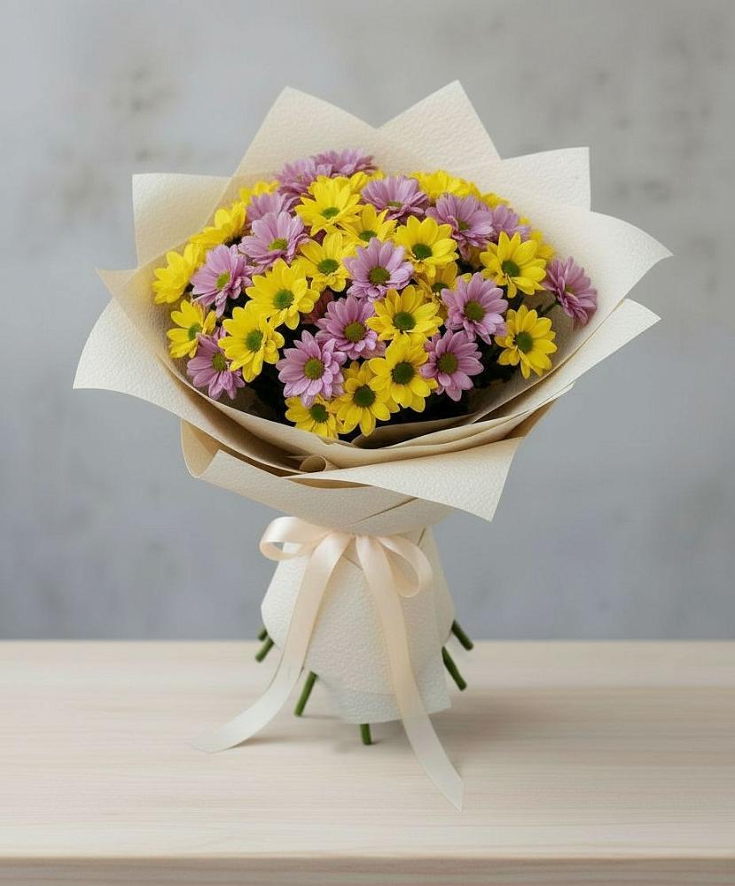 Букет цветов из: Хризантемы в Коммунаре